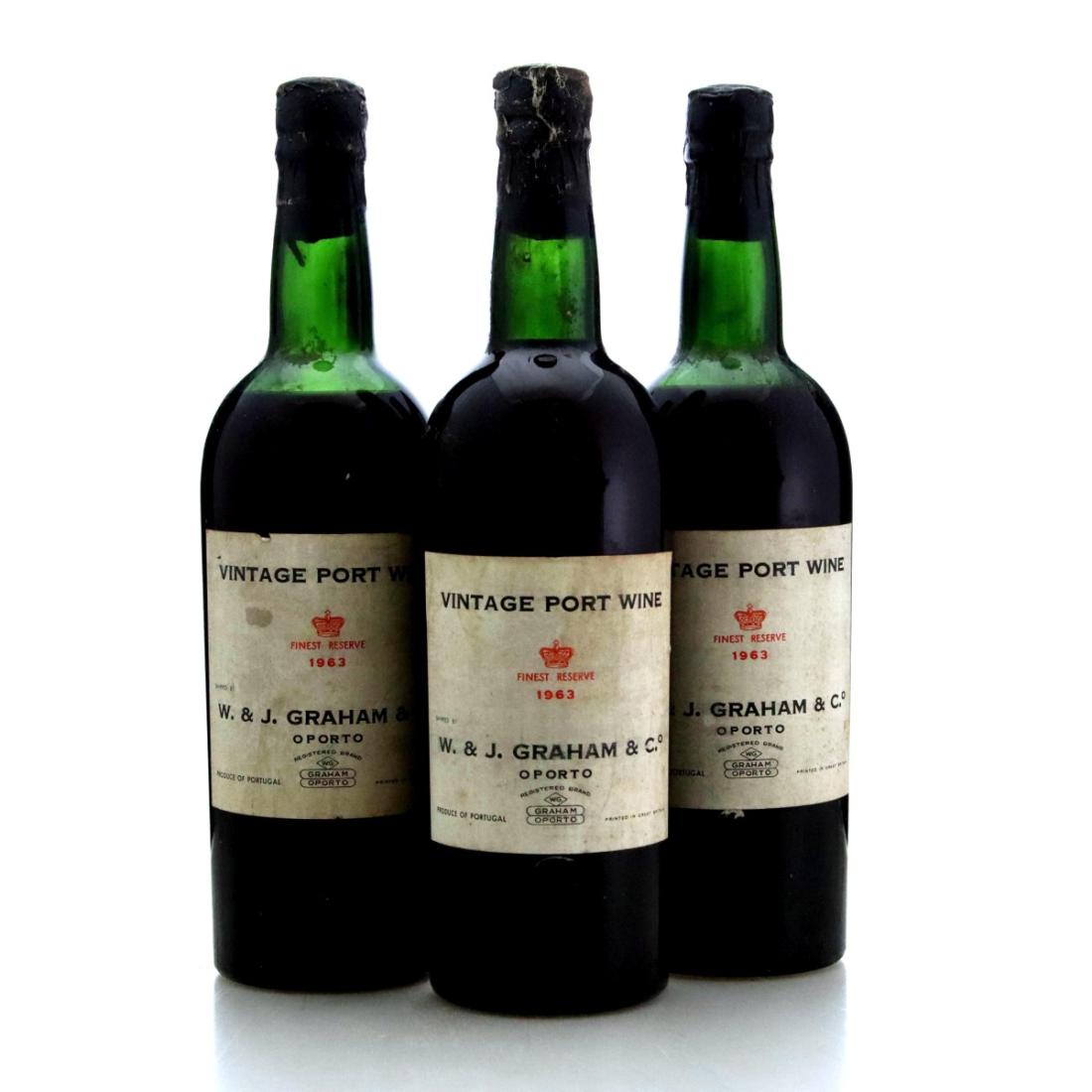 Image for Graham 1963 Vintage Port x 3
