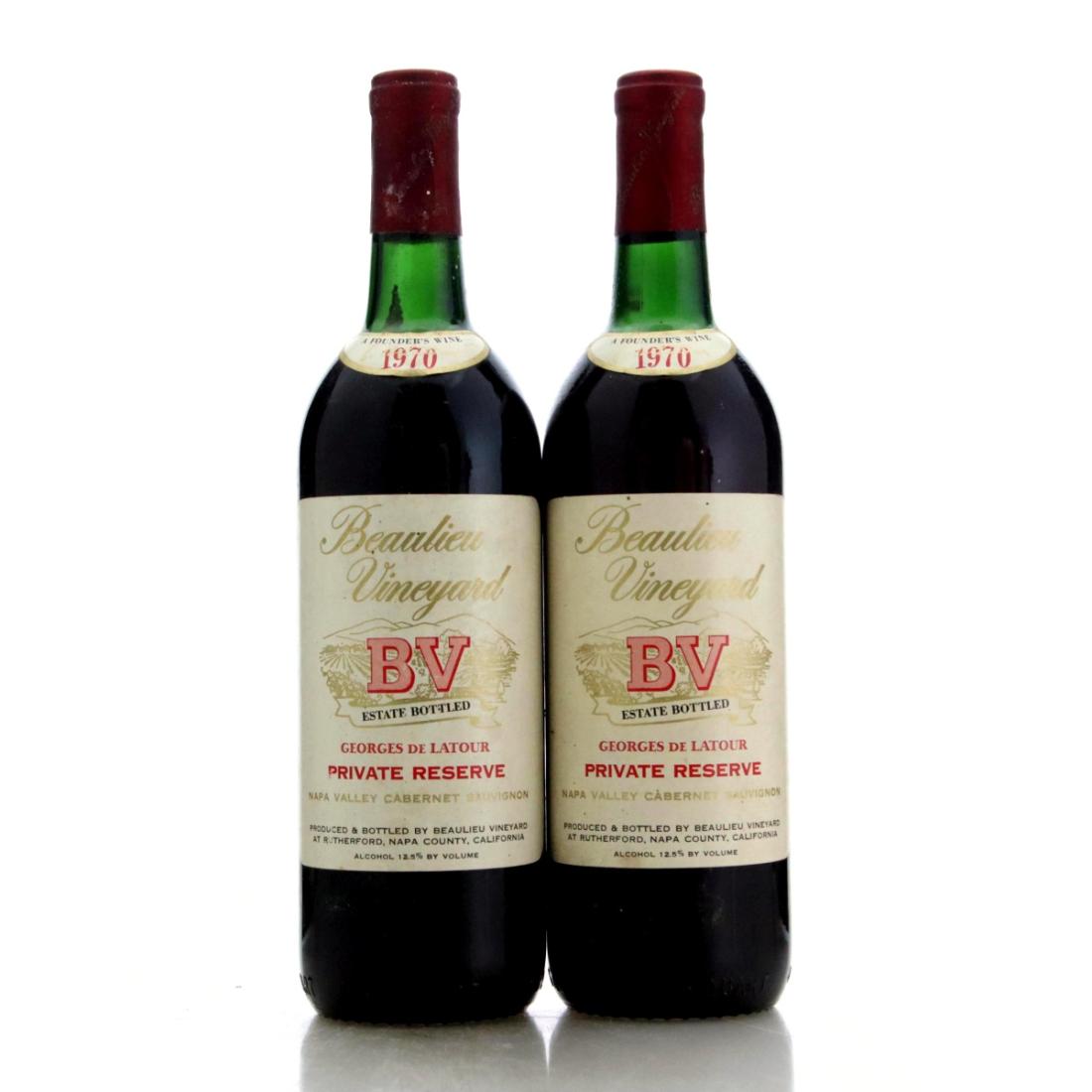 Image for Beaulieu Vineyard Private Reserve 1970 Cabernet Sauvignon