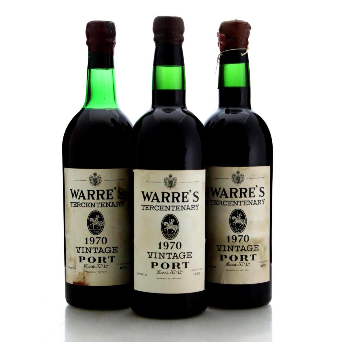 Warre's Tercentenary 1970 Vintage Port x 3
