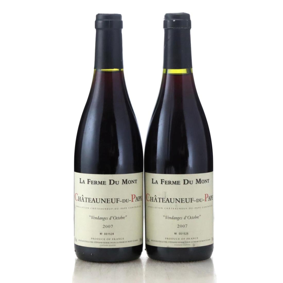 Image for La Ferme du Mont Vendanges d'Octobre 2007 x 2 / half-bottle