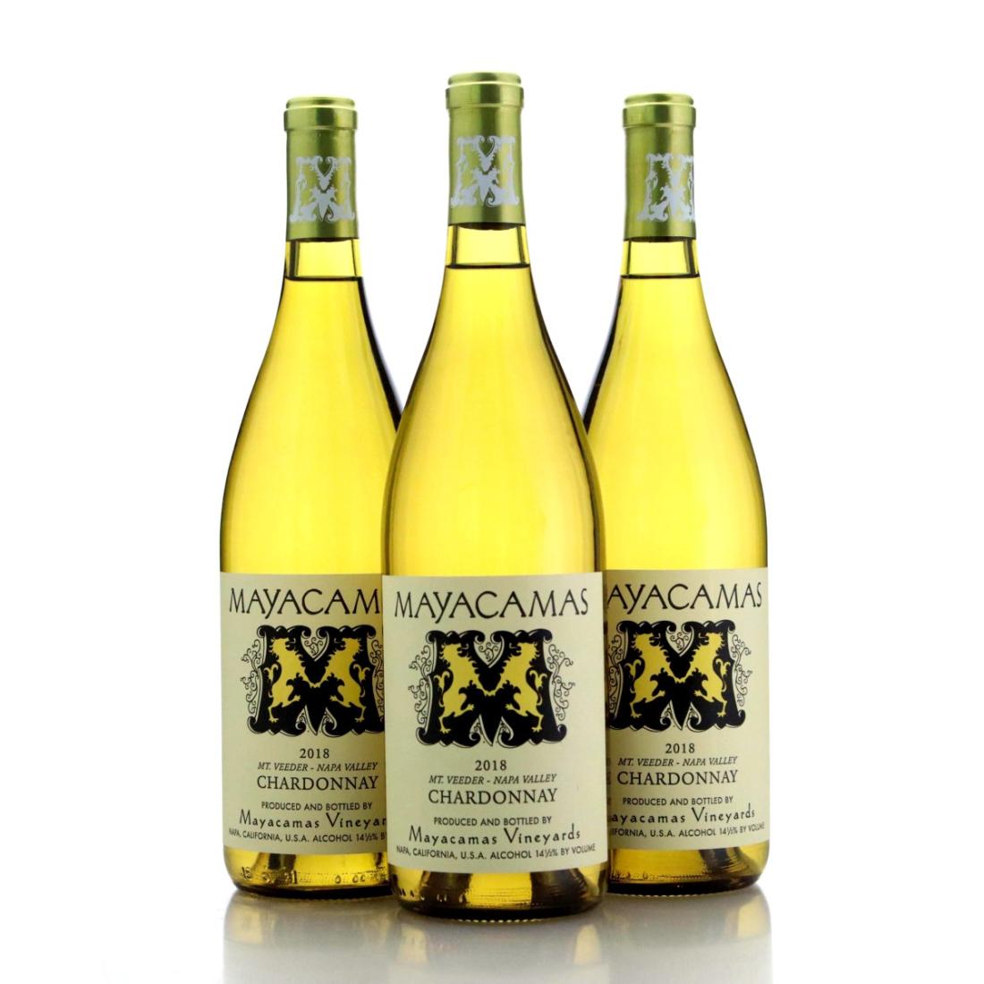 Image for Mayacamas Vineyards Chardonnay 2018 Mount Veeder x 3
