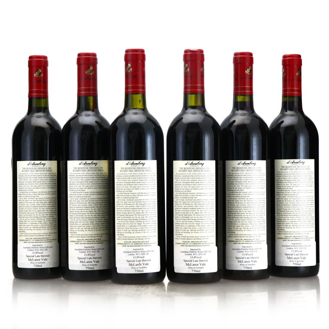 Image for d'Arenberg Ironstone Pressings Grenache-Shiraz 1996 McLaren Vale