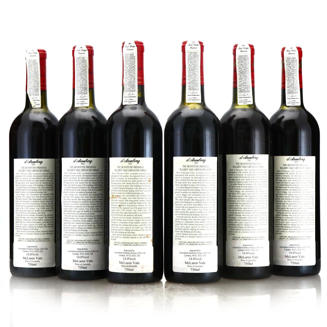 Image for d'Arenberg Ironstone Pressings Grenache-Shiraz 1993 McLaren Vale