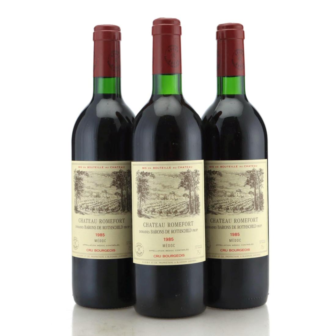 Image for Château Romefort Barons de Rothschild Lafite 1985 x 3