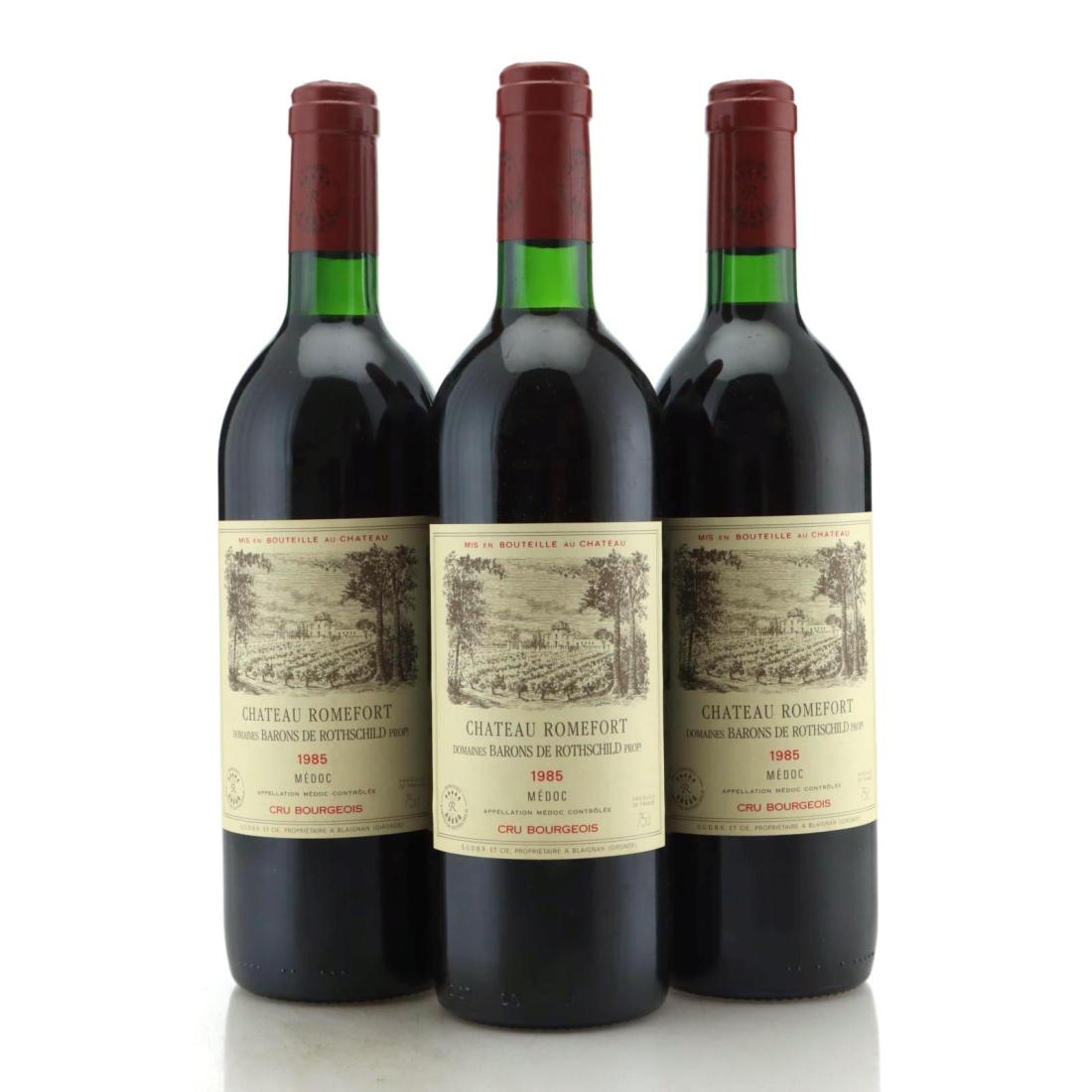 Image for Château Romefort Barons de Rothschild Lafite 1985 x 3