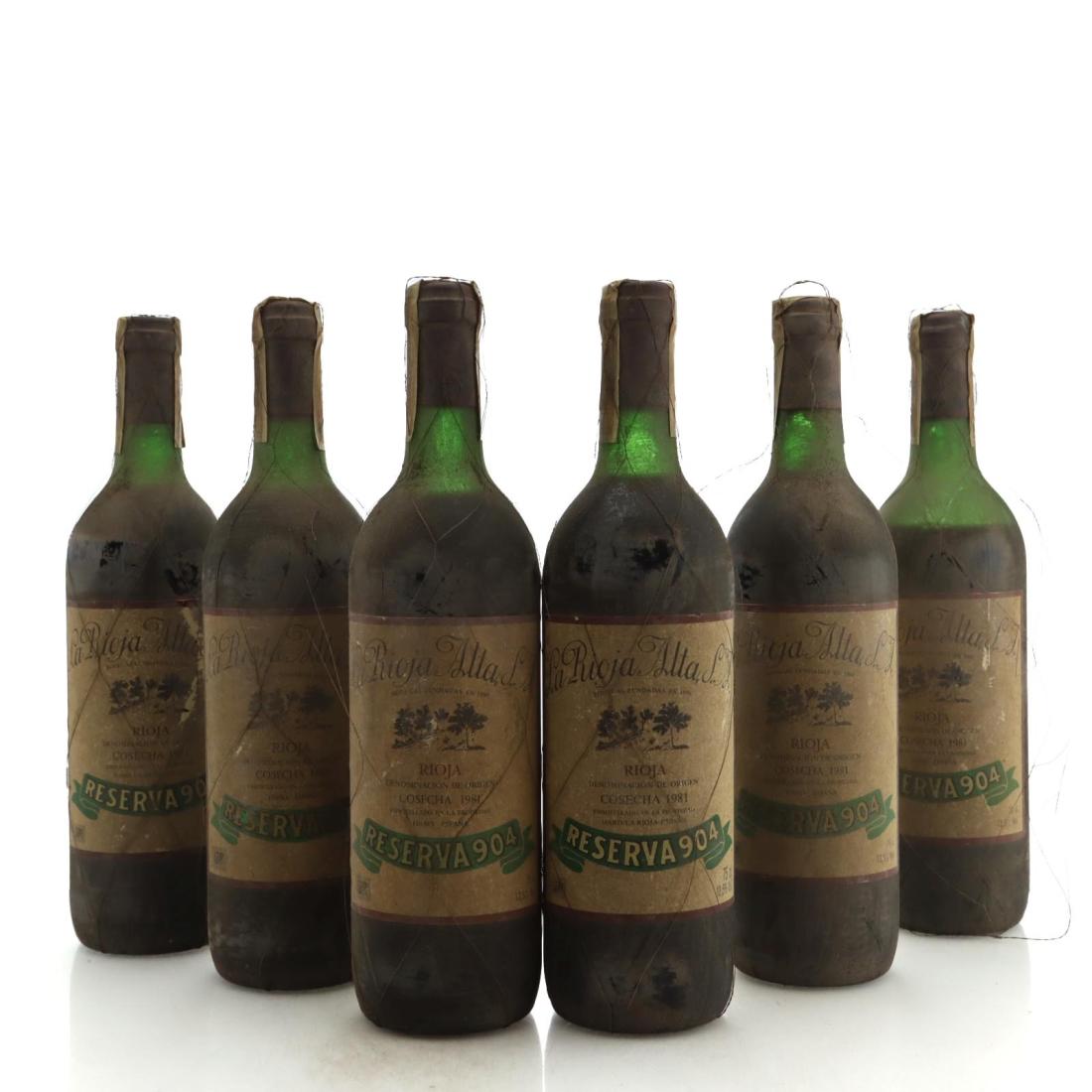 Image for La Rioja Alta 904 1981 x 6