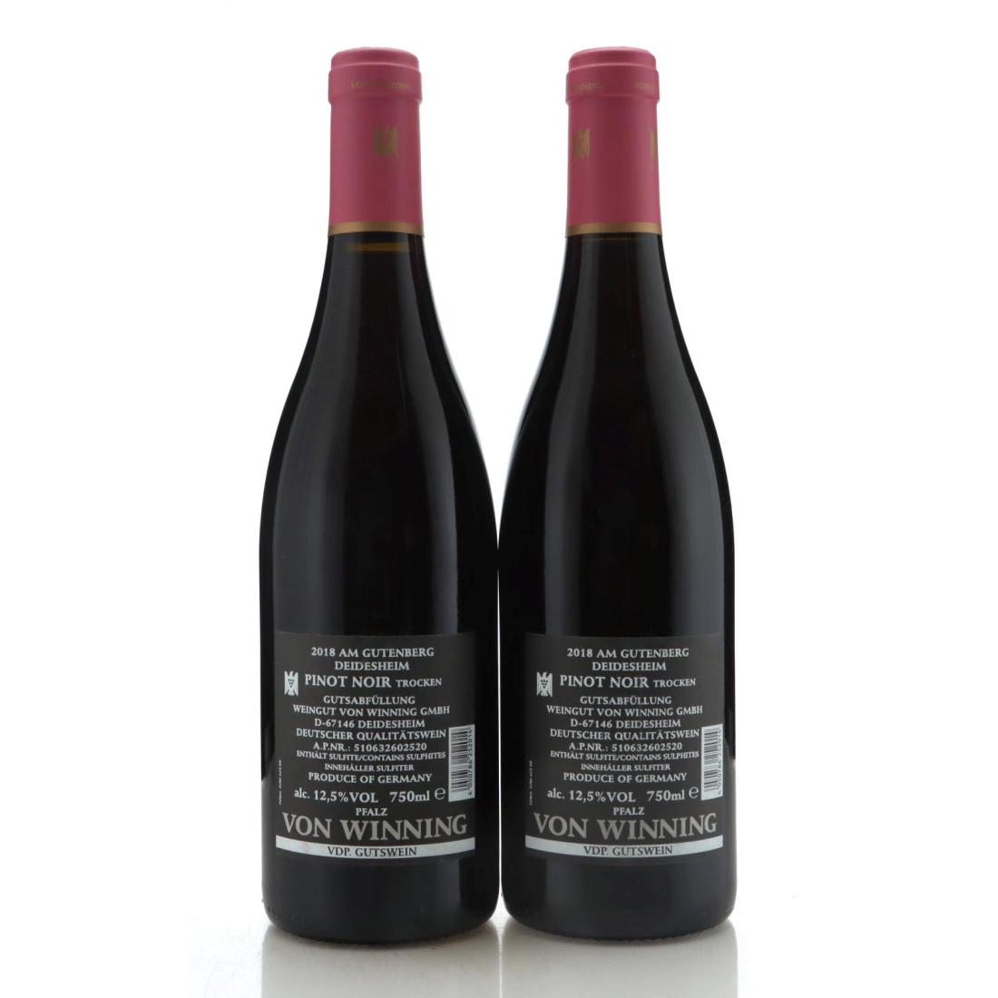 Image for Weingut von Winning 'Am Gutenberg' Pinot Noir 2018 x 2