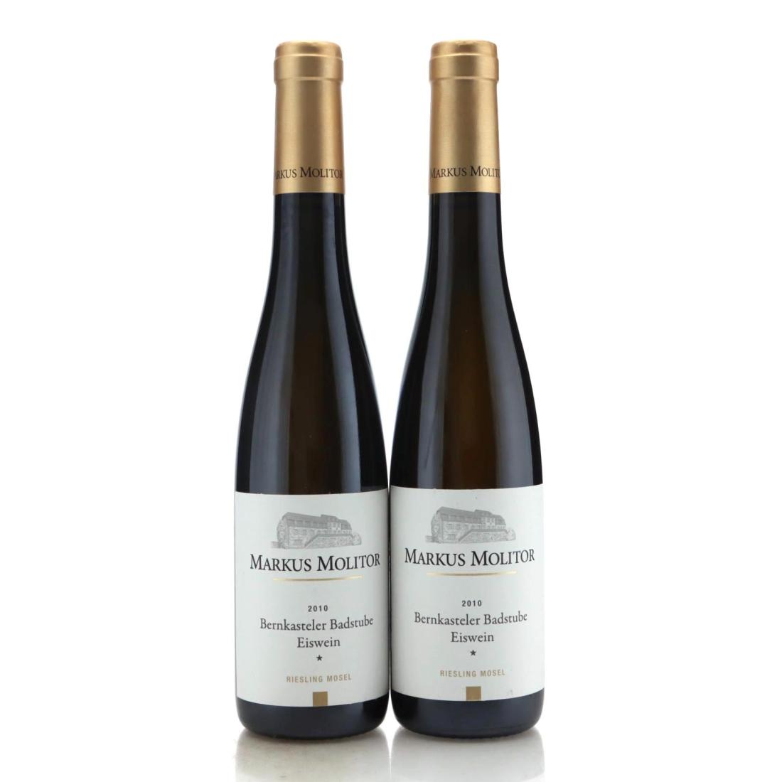 Image for Markus Molitor Bernkasteler Badstube Riesling Eiswein * 2010 x 2 / Half Bottle