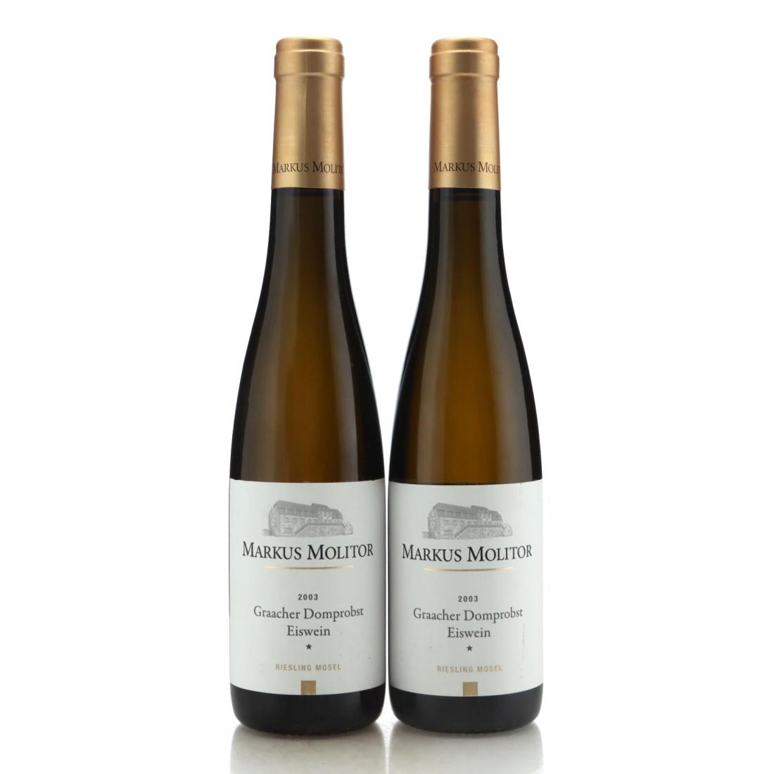 Image for Markus Molitor Graacher Domprobst Riesling Eiswein * 2003 x 2 / Half Bottle