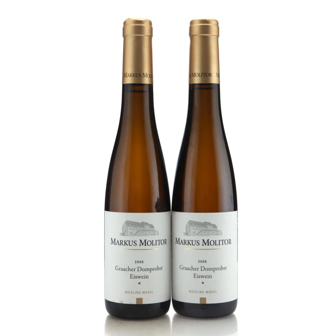 Image for Markus Molitor Graacher Domprobst Riesling Eiswein * 2008 x 2 / Half Bottle