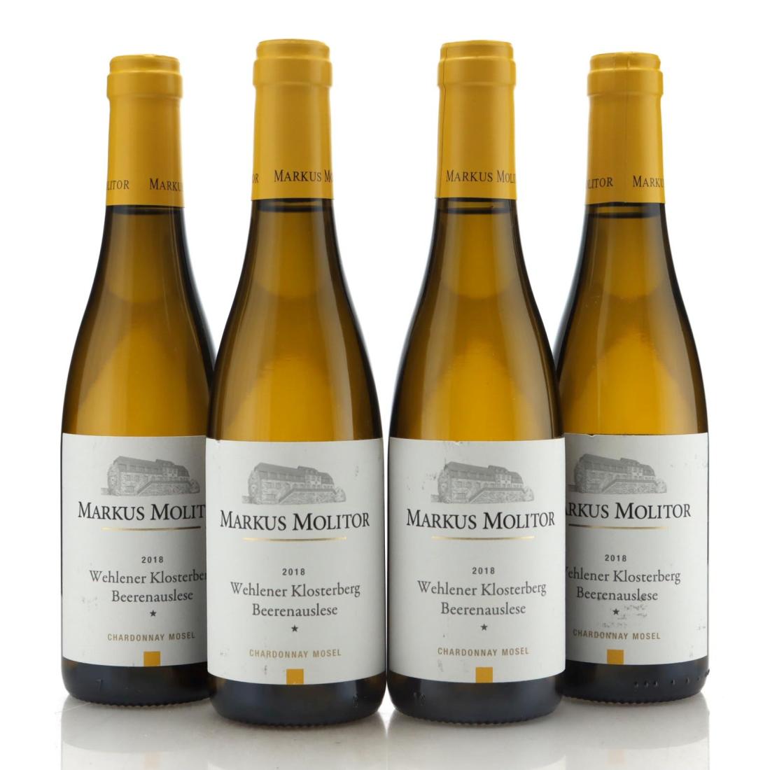Image for Markus Molitor Wehlener Klosterberg Chardonnay Beerenauslese * 2018 x 4 / Half Bottle