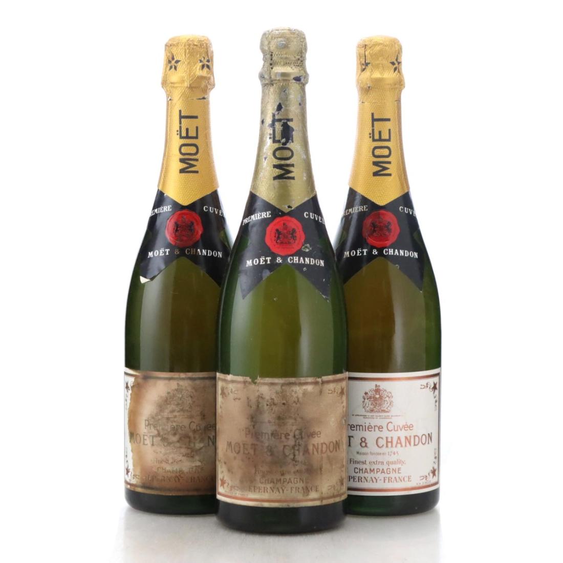 Image for Moët & Chandon Première Cuvée Champagne circa 1980s x 3