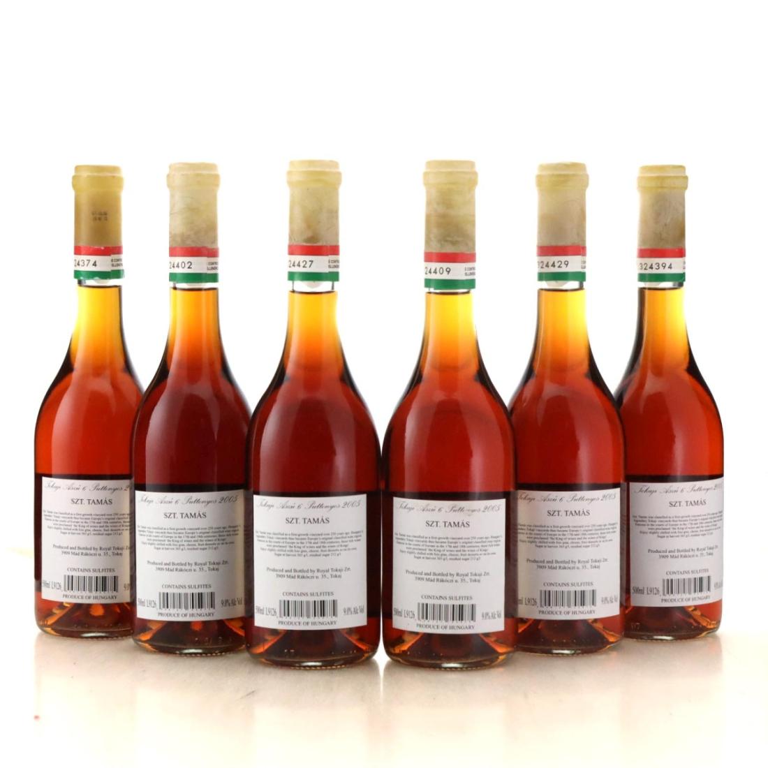 Royal Tokaji Szt. Tamaz 6 Puttonyos 2005 Tokaji Aszu / Half Litre x 6