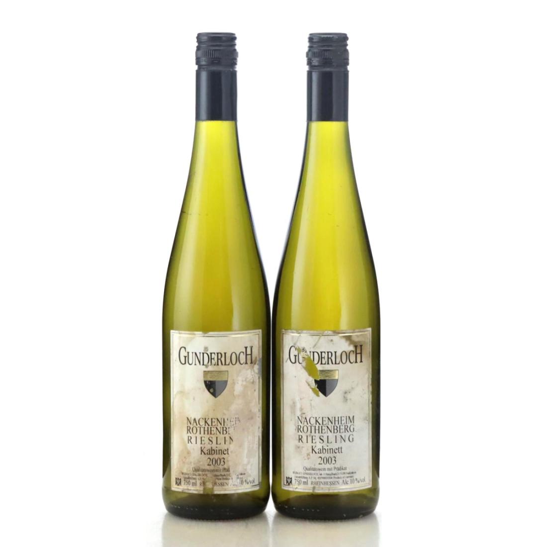 Image for Gunderloch Nackenheim Rothenberg Riesling Kabinett 2003 x 2