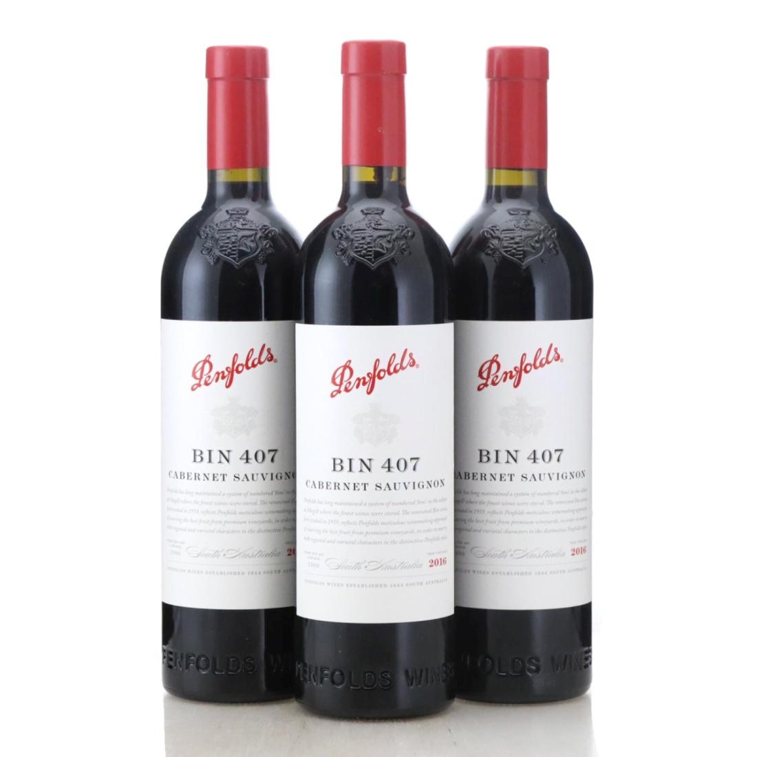 Image for Penfolds Bin 407 Cabernet Sauvignon 2016 x 3