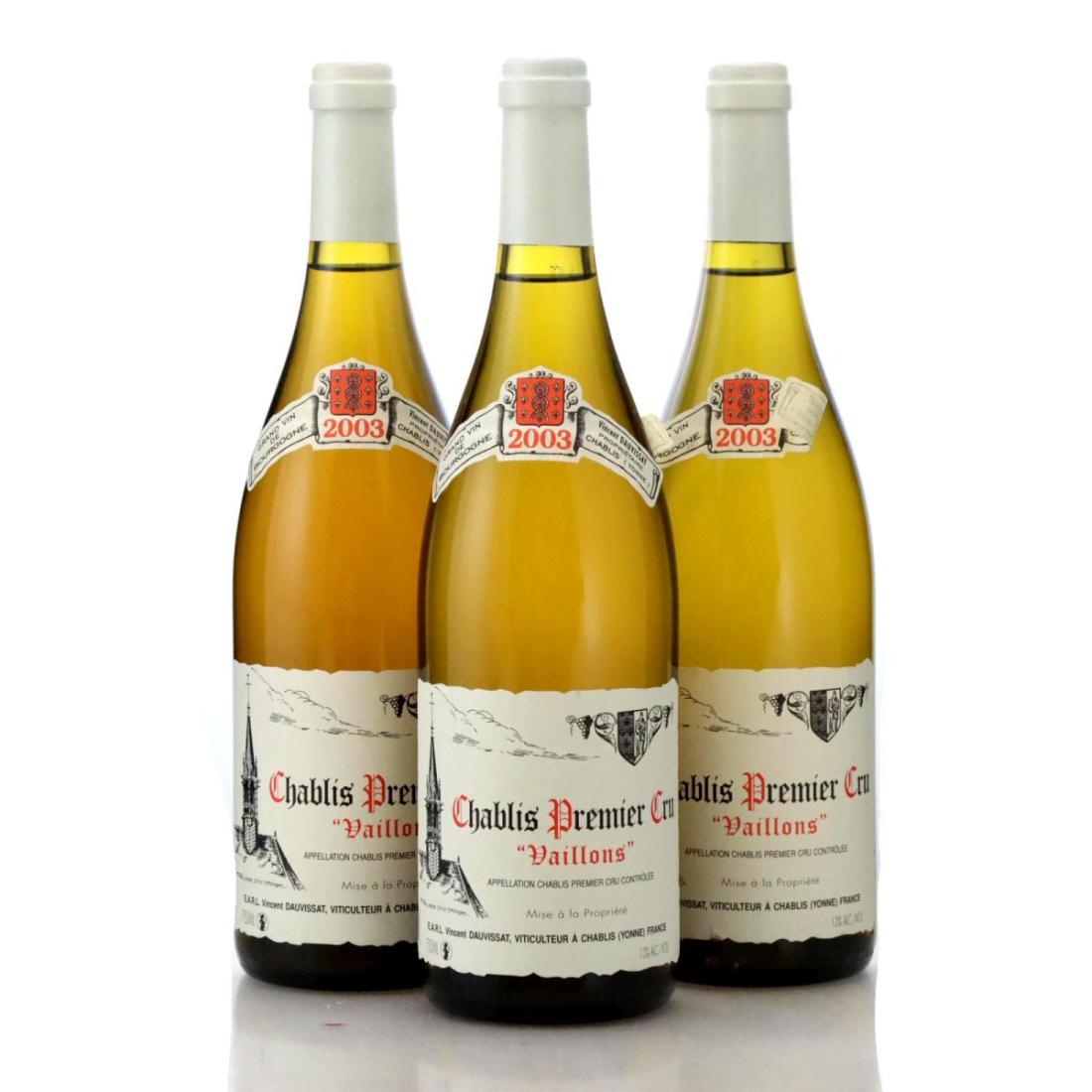 Image for Vincent Dauvissat Vaillons 2003 x 3