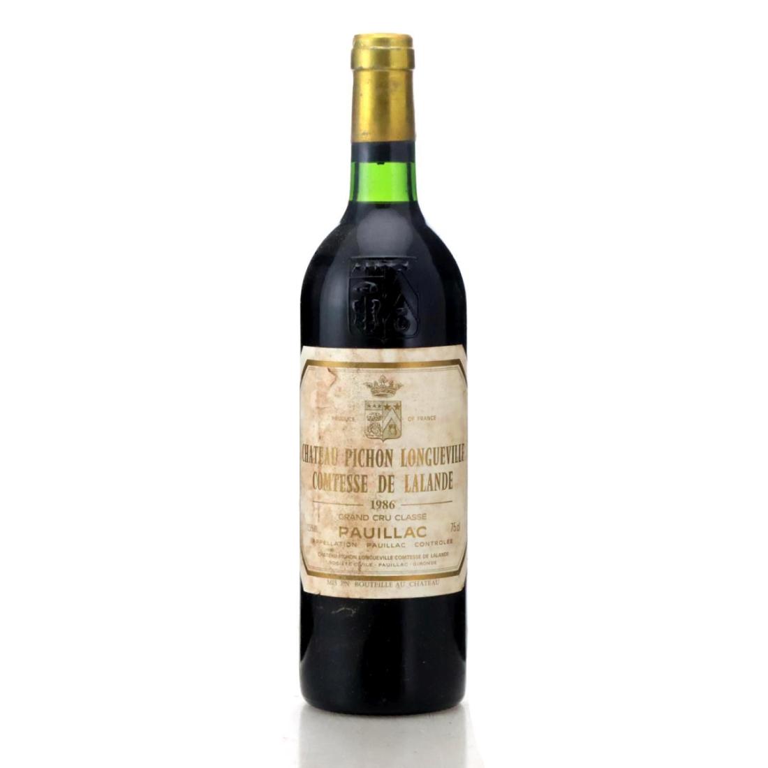Image for Château Pichon-Longueville Comtesse de Lalande 1986