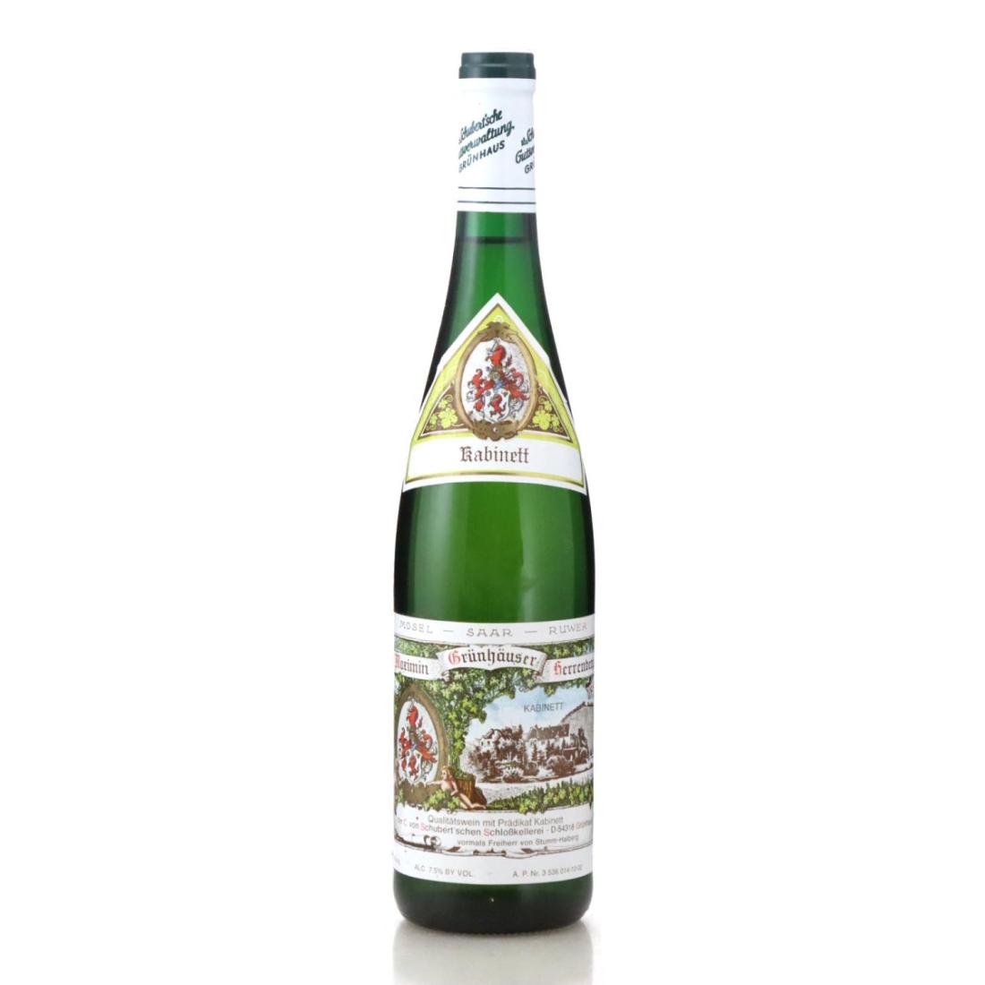 Von Schubert Maximin Grünhäuser Herrenberg Riesling Kabinett 2001