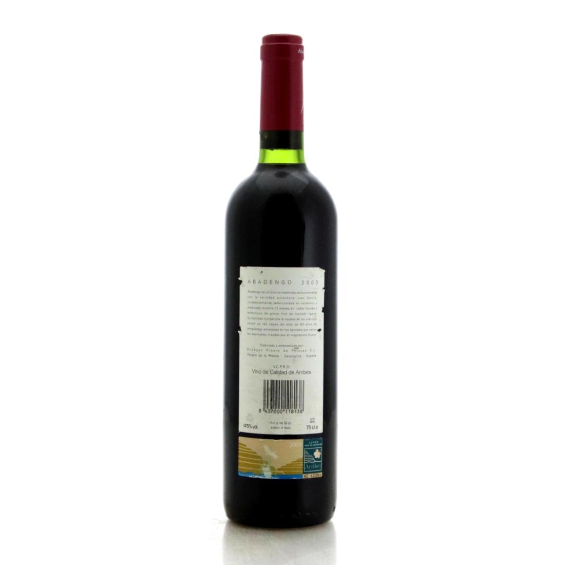 Bodegas Ribera de Pelazas Abadengo Juan García 2003 Calidad de Zamora