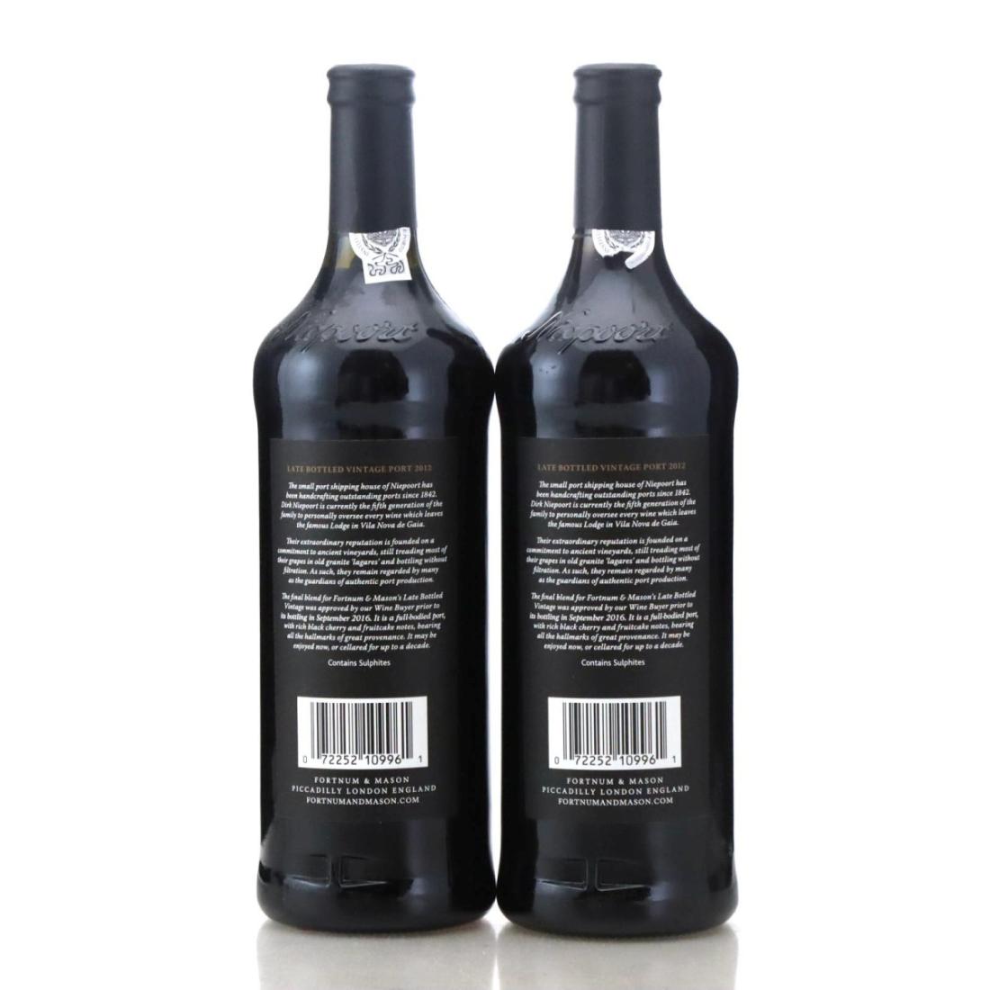Niepoort 2012 Late Bottled Vintage Port - Fortnum & Mason x 2