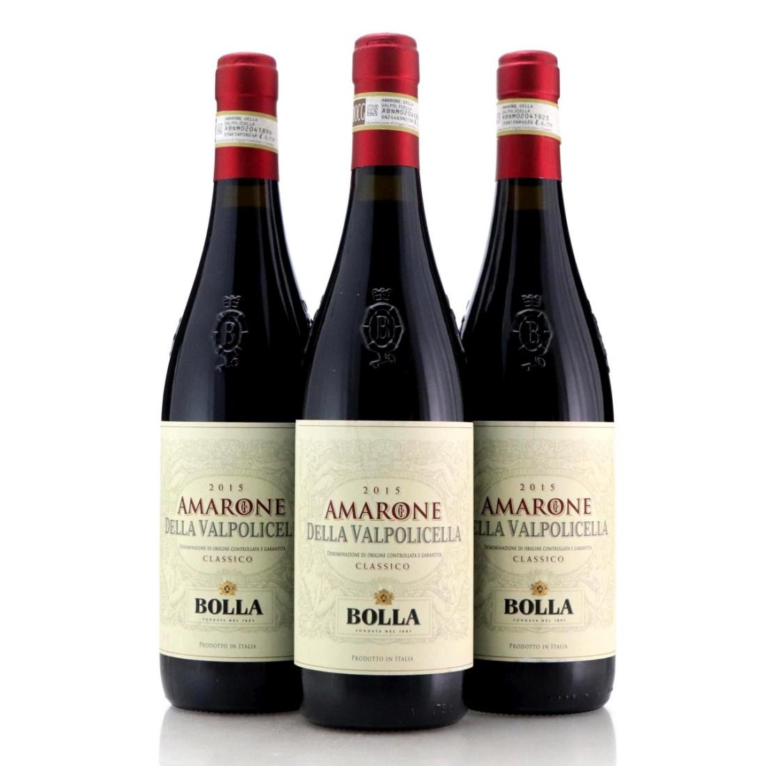 Image for Bolla 2015 Amarone Della Valpolicella Classico x 3