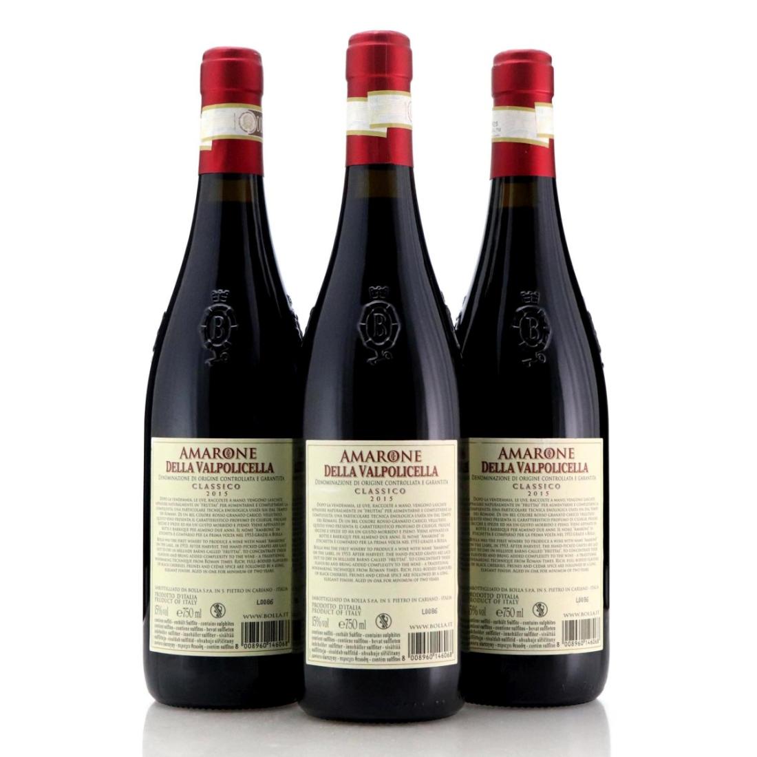 Image for Bolla 2015 Amarone Della Valpolicella Classico x 3