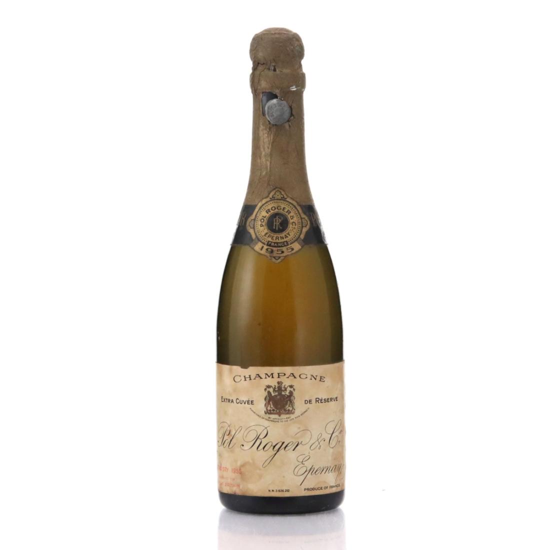 Image for Pol Roger Extra Cuvée de Réserve 1955 Vintage Champagne / half bottle