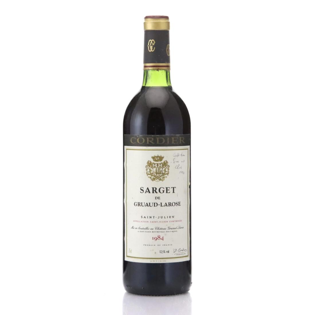 Image for Sarget de Gruaud Larose 1984