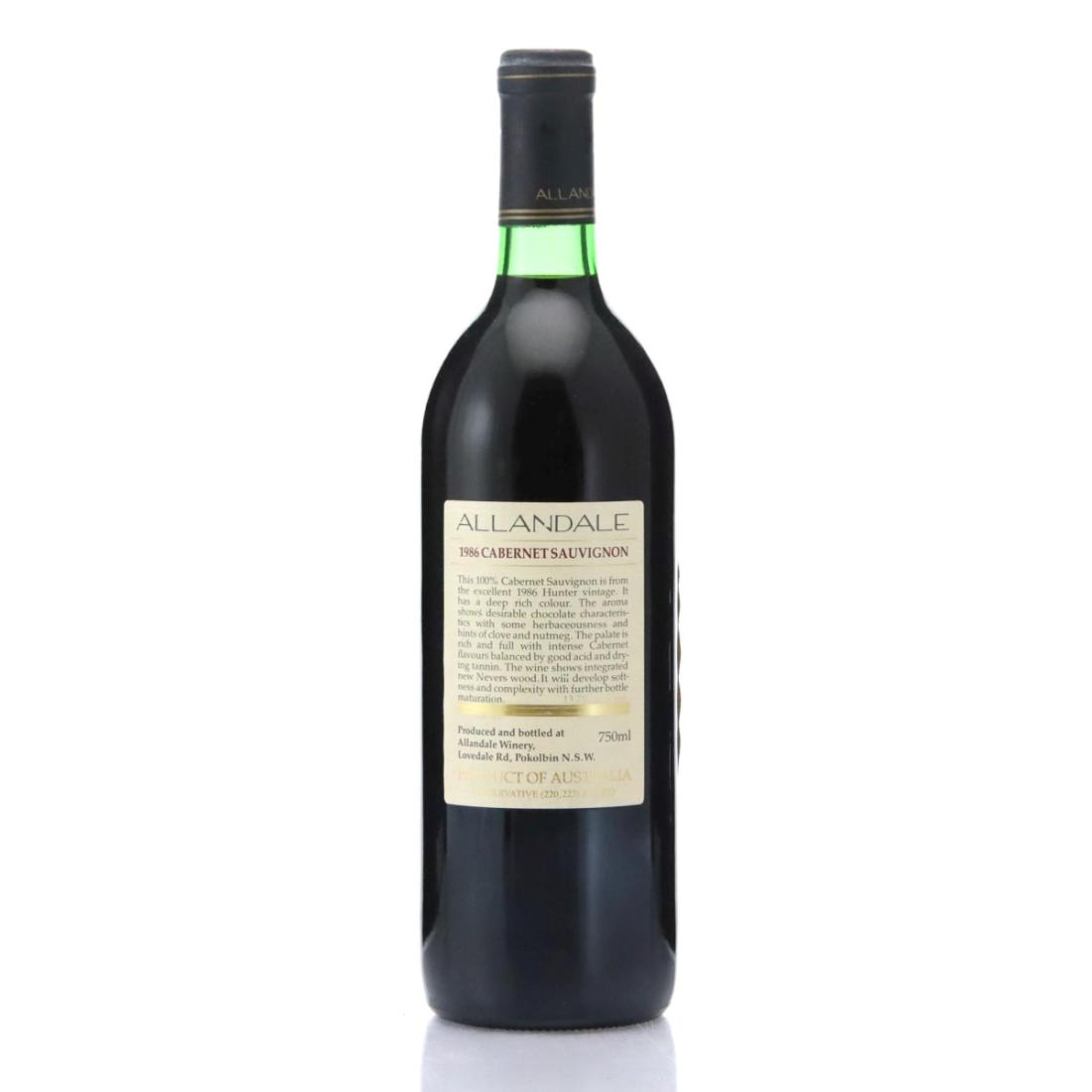 Image for Allandale Cabernet Sauvignon 1986