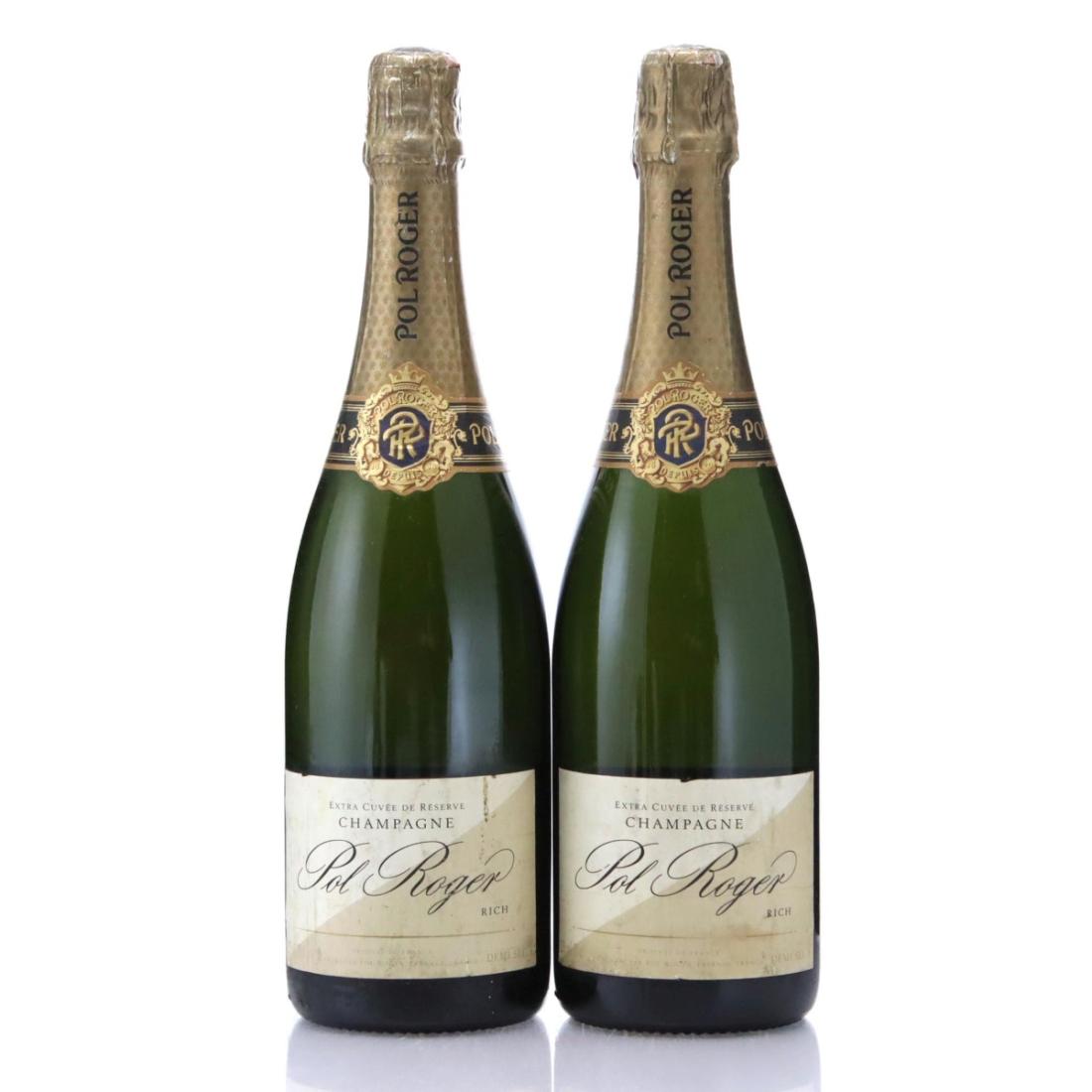 Image for Pol Roger Extra Cuvée de Réserve Rich Demi-Sec Champagne x 2