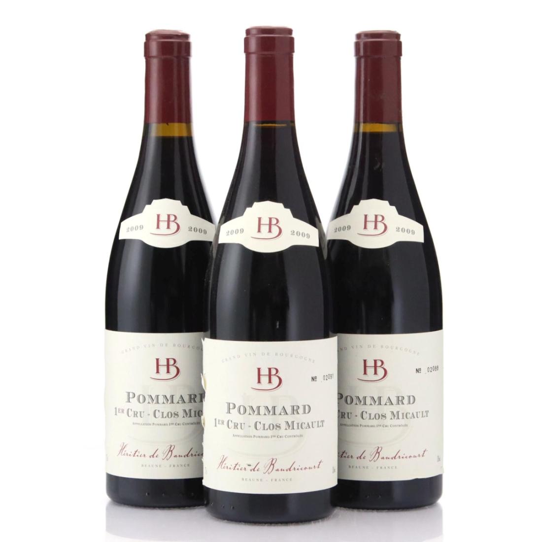 Image for Heritier de Baudricourt Clos Micault 2009 x 3
