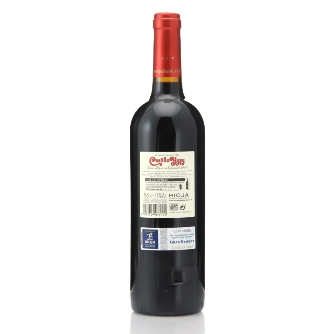 Image for Marques De Murrieta Castillo Ygay Especial 2007