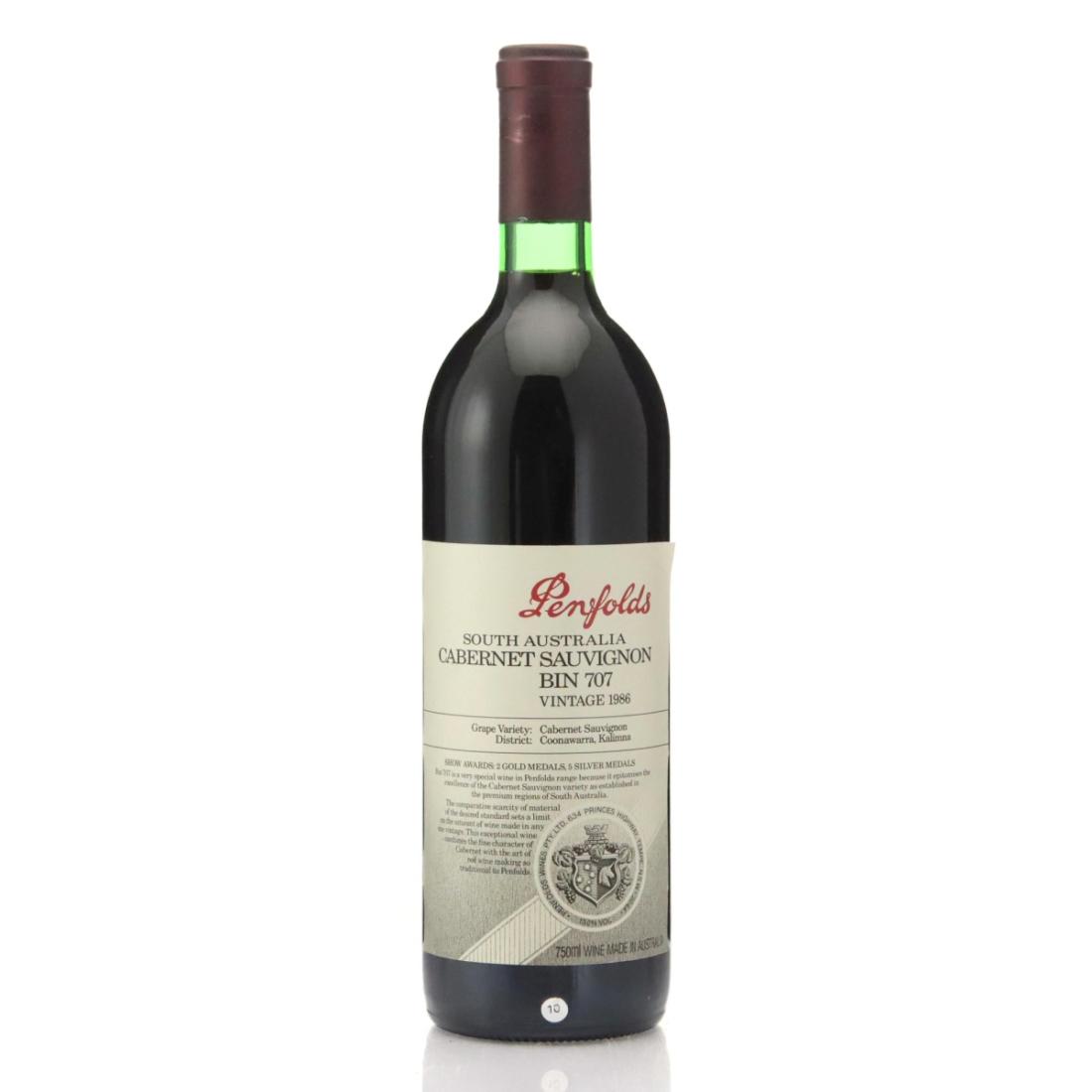 Image for Penfolds Bin 707 Cabernet Sauvignon 1986