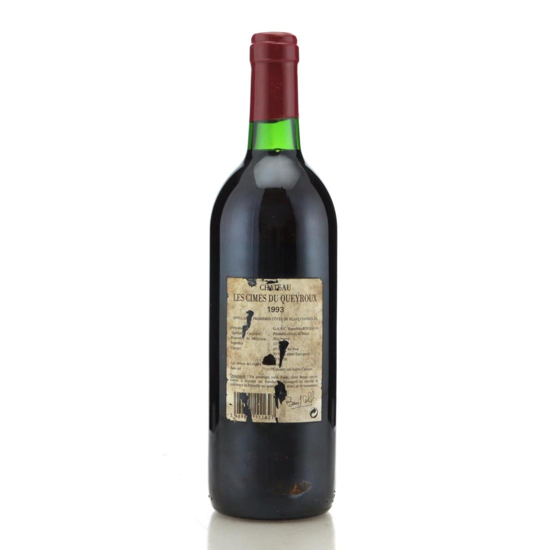 Château Les Cimes Du Queyroux 1993