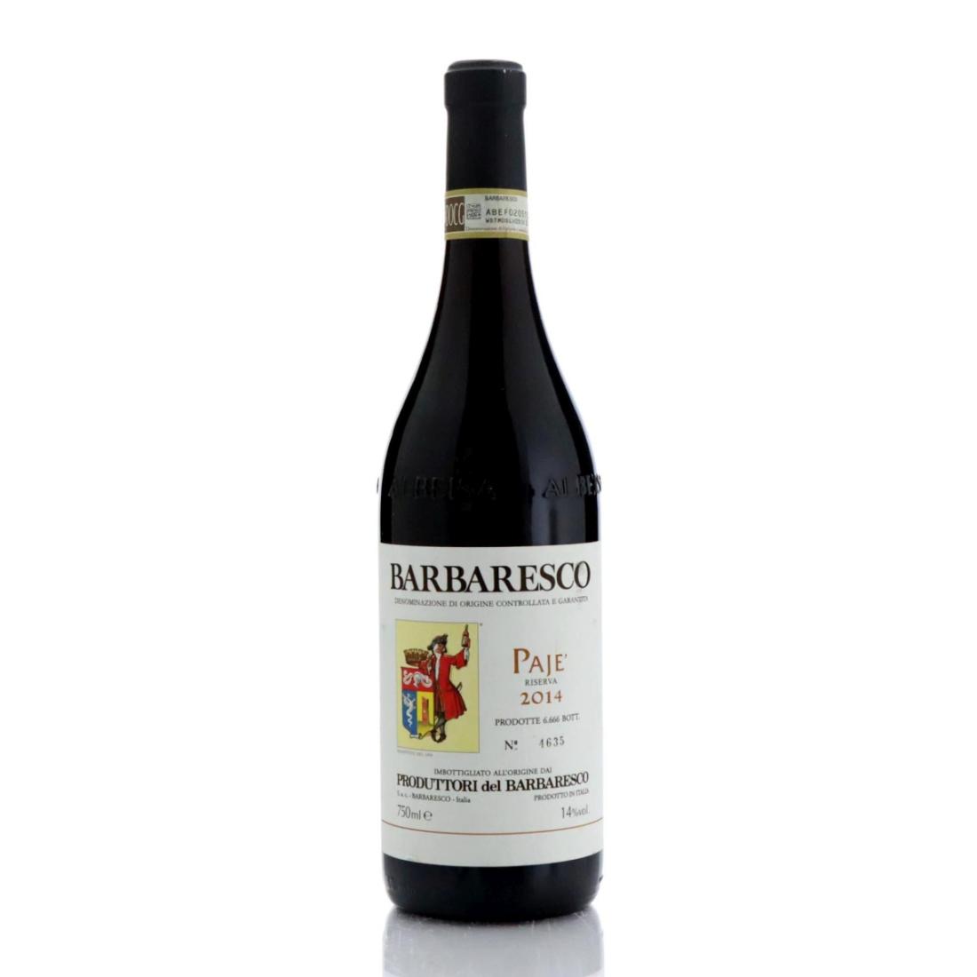 Image for Produttori del Barbaresco Pajé Riserva 2014