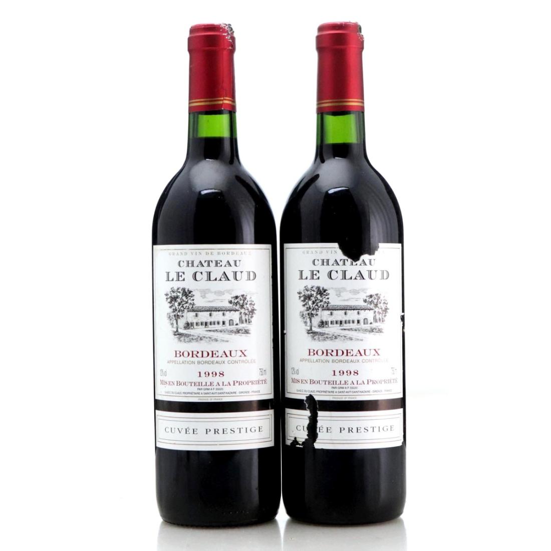 Image for Chateau le Claud 1998 x 2