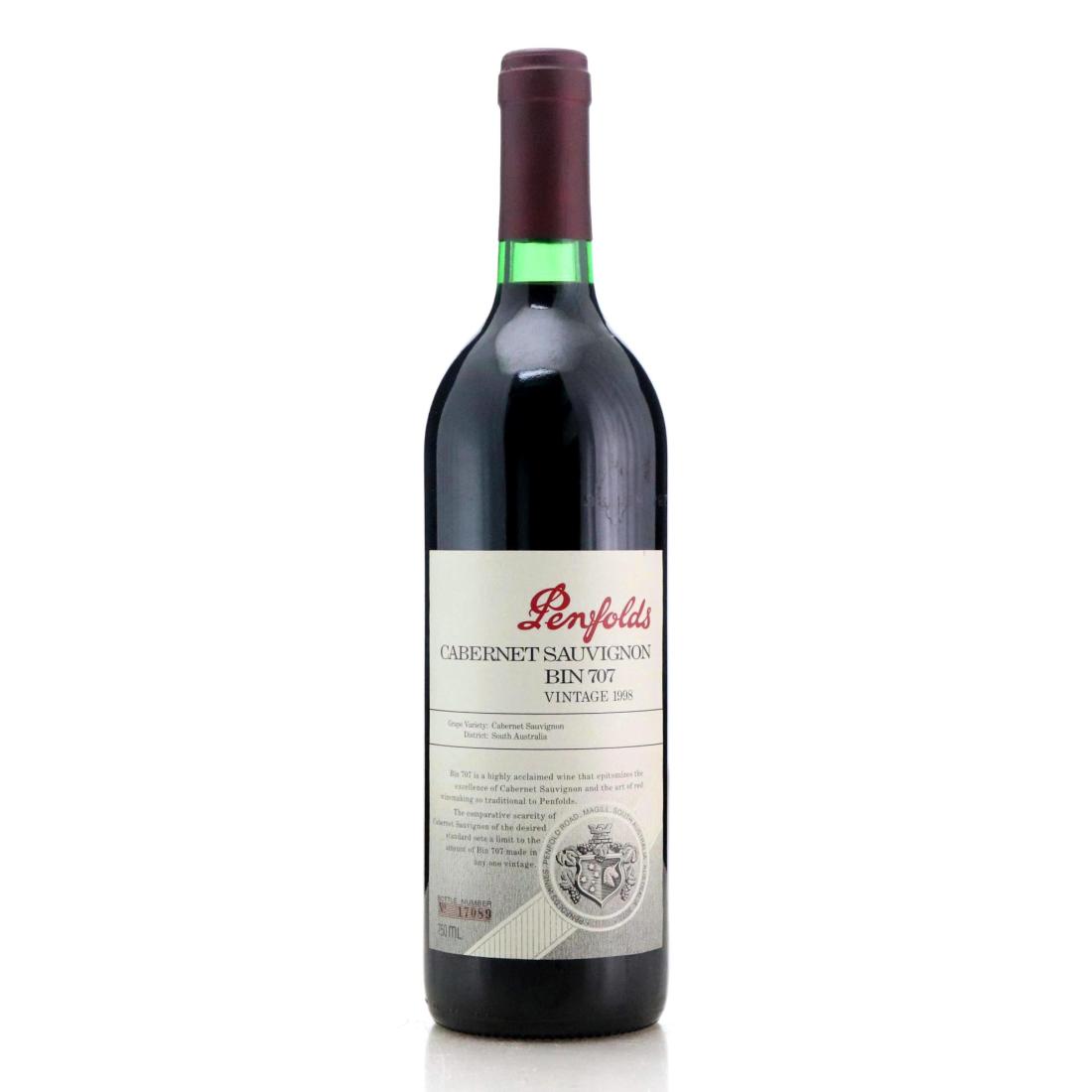 Penfolds Bin 707 Cabernet Sauvignon 1998