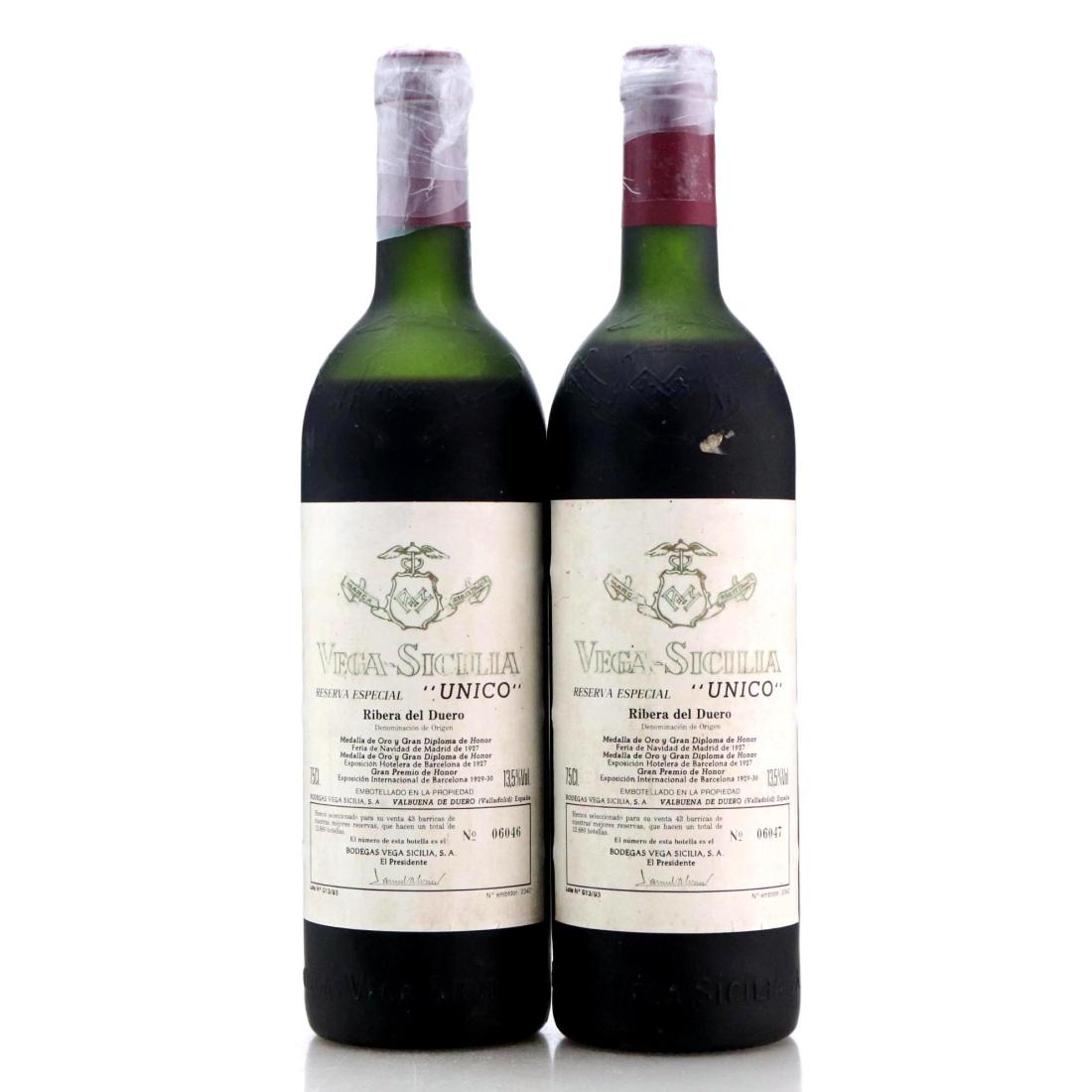 Vega Sicilia Unico Reserva Especial x 2 / Lot 013/93