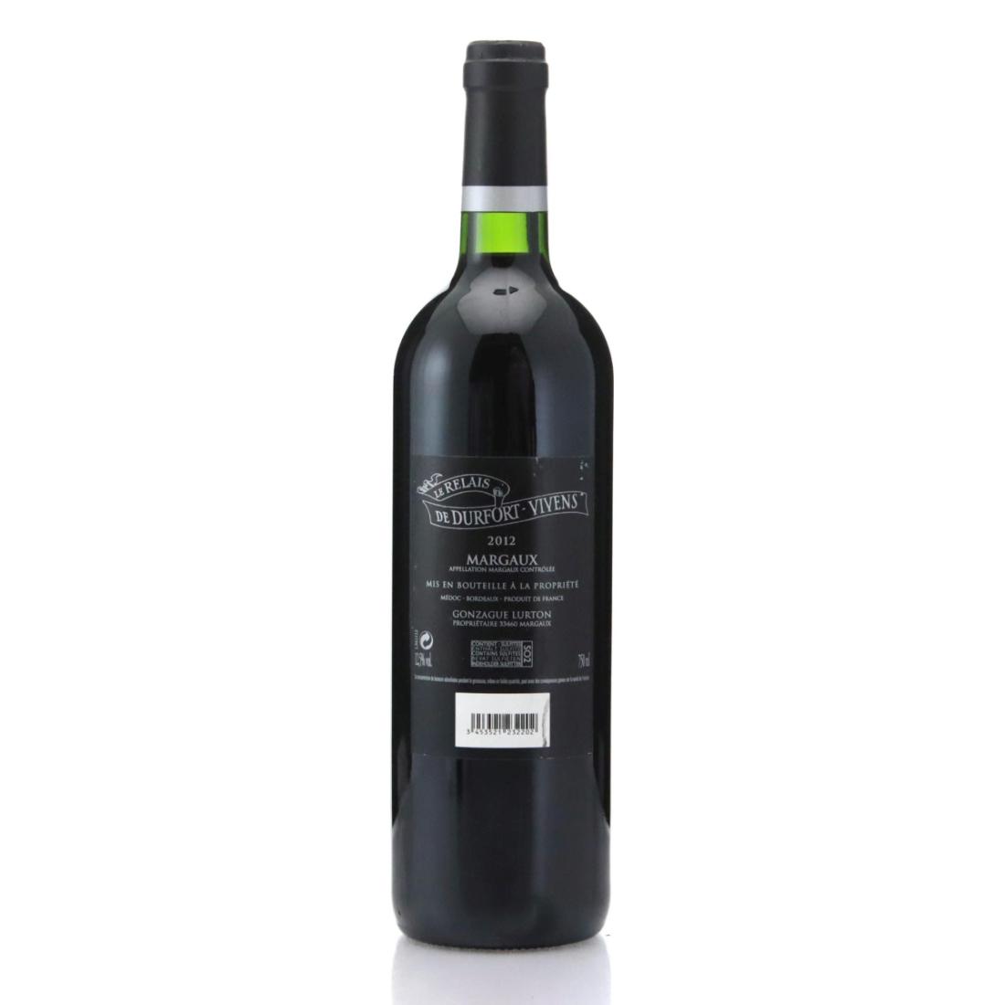 Image for Château Durfort-Vivens Le Relais De Durfort-Vivens 2012
