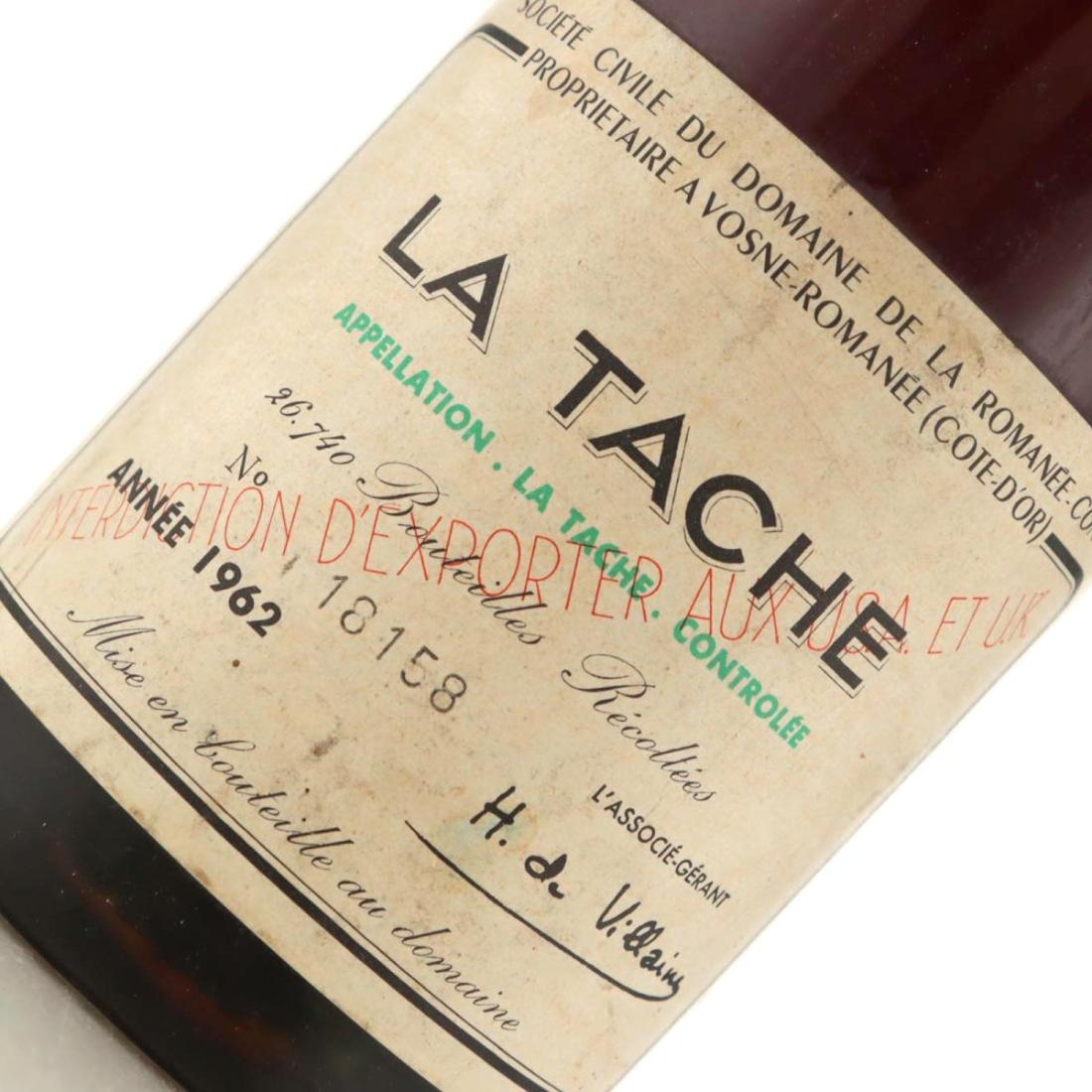 Image for Domaine de la Romanee-Conti 1962 La Tâche