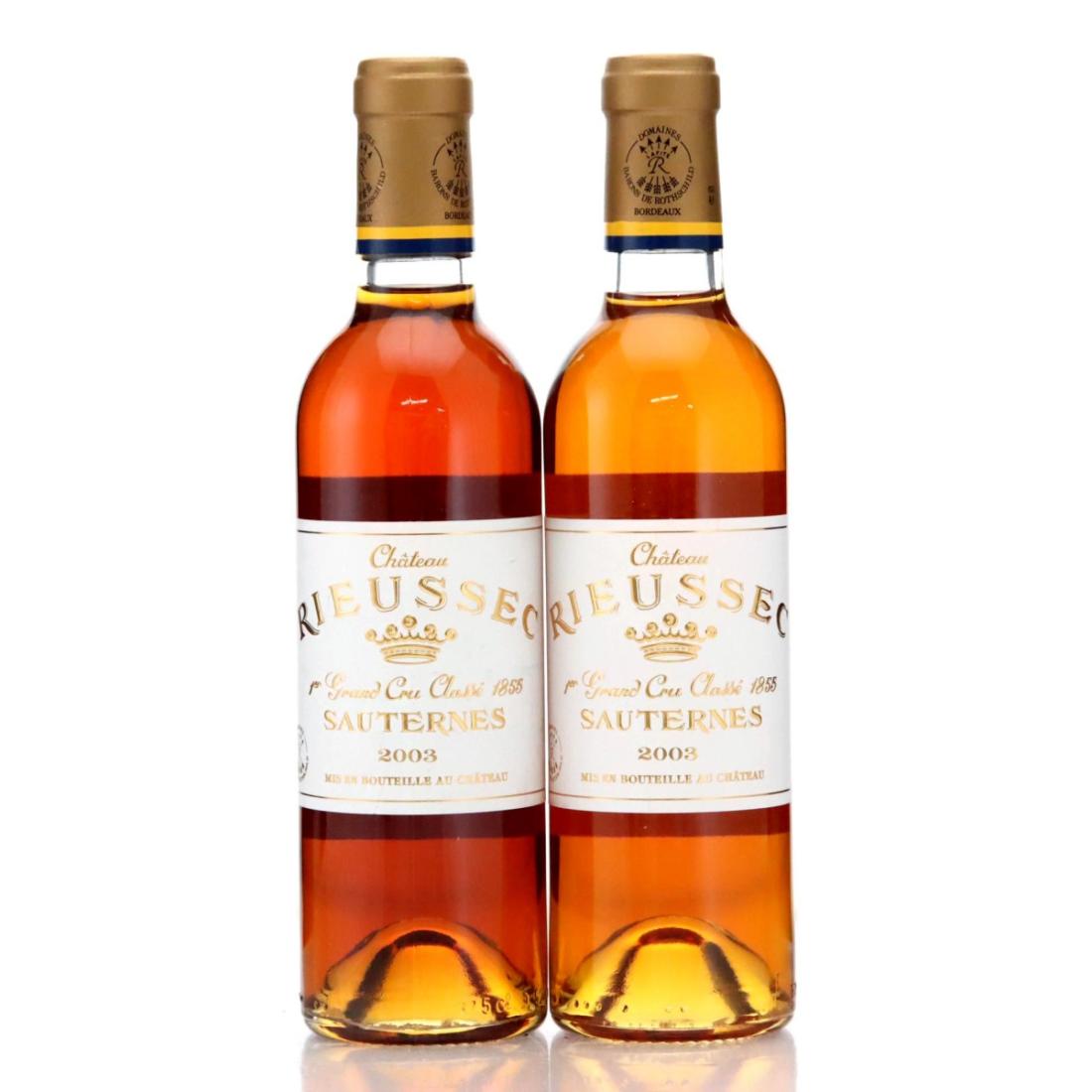 Image for Château Rieussec 2003 / Half Bottle x 2