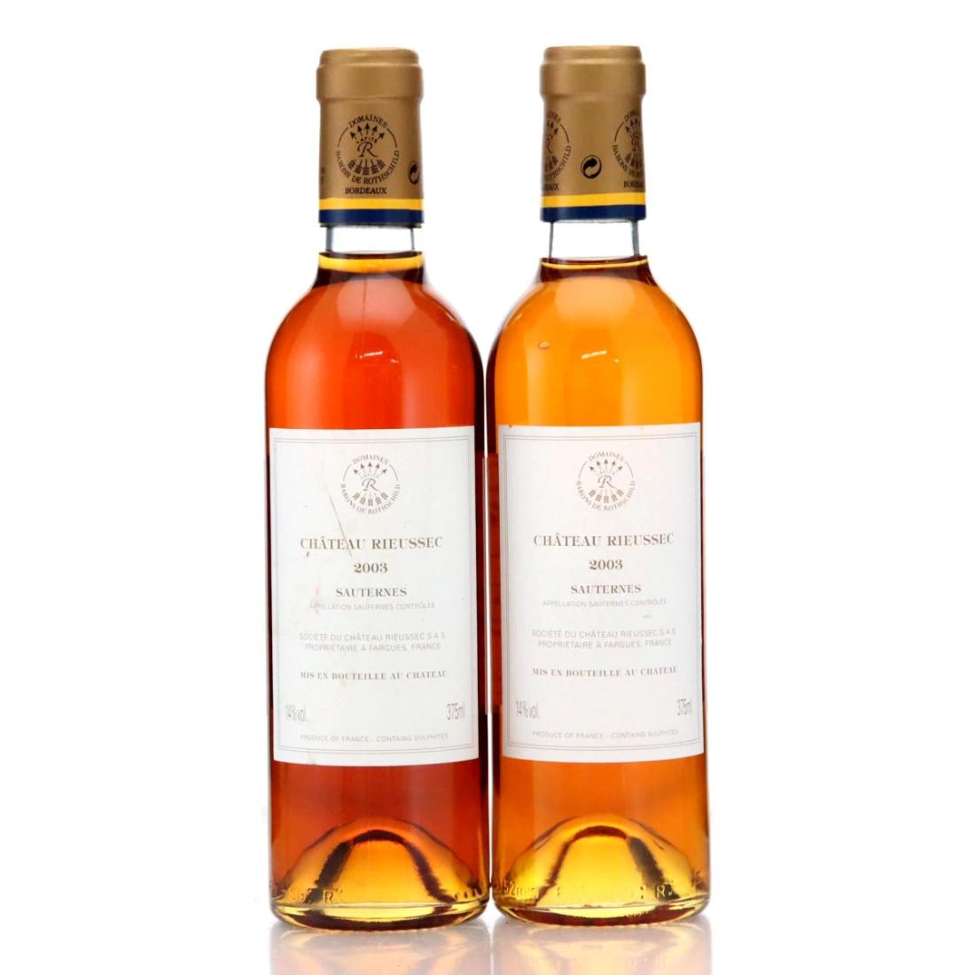 Image for Château Rieussec 2003 / Half Bottle x 2