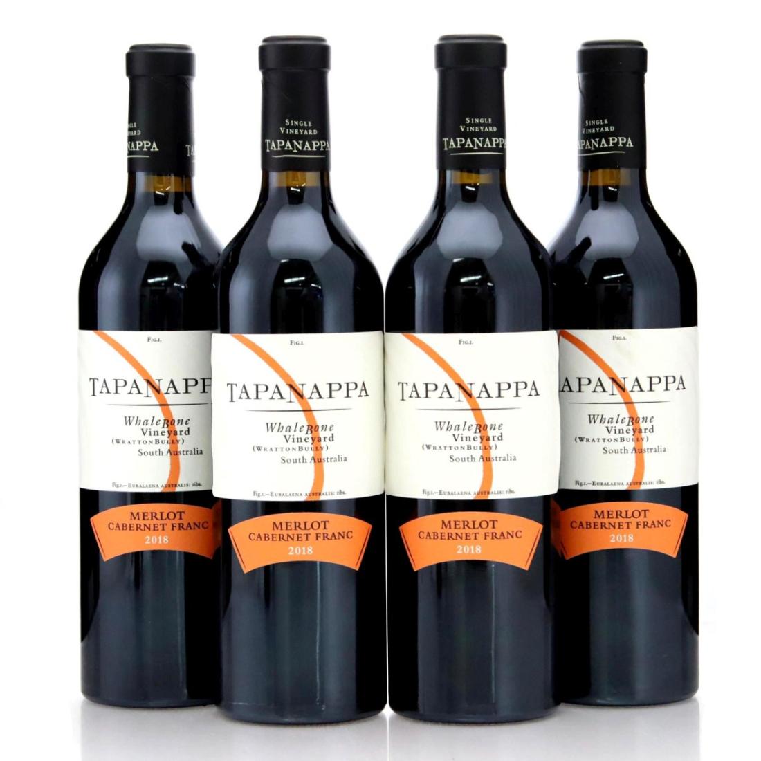 Tapanappa Whalebone Vineyard Merlot-Cabernet Franc 2018 x 4