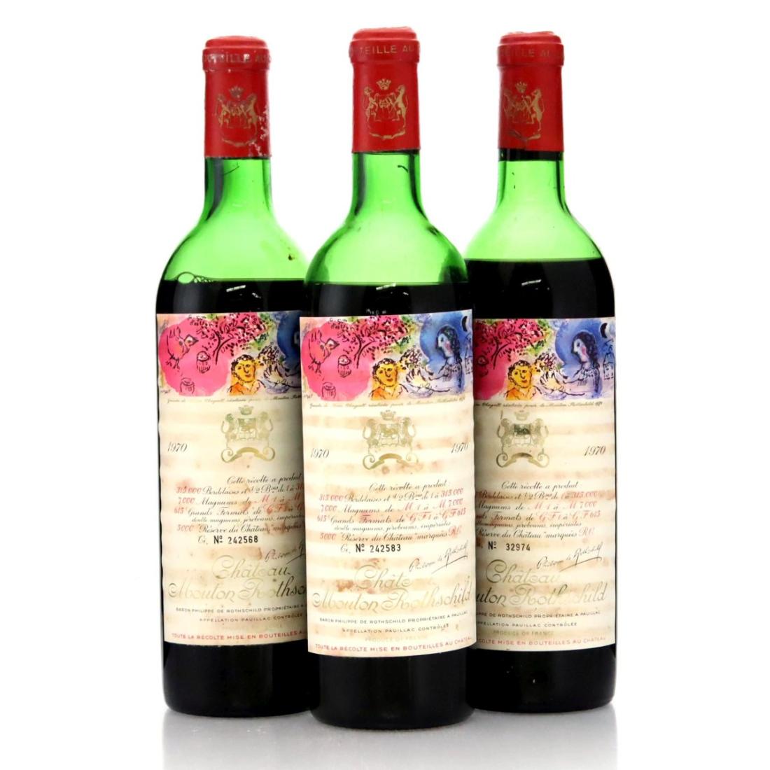 Château Mouton-Rothschild 1970 x 3
