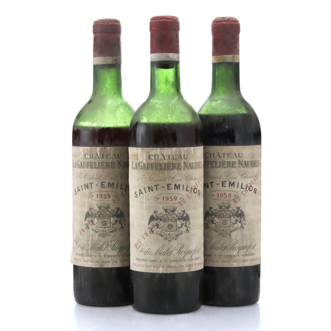 Château La Gaffelière Naudes 1959 x 3