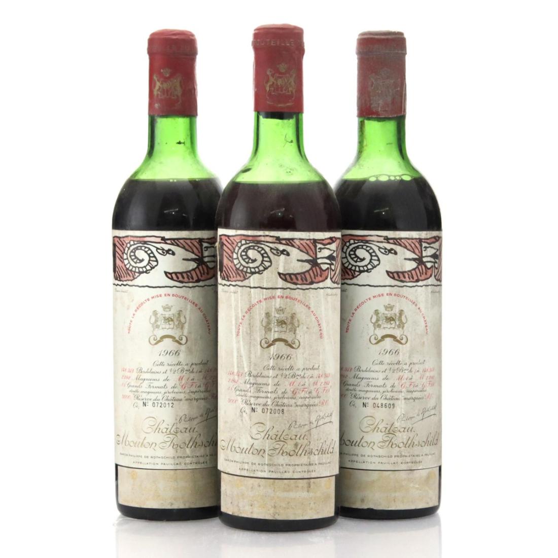 Château Mouton Rothschild 1966 x 3