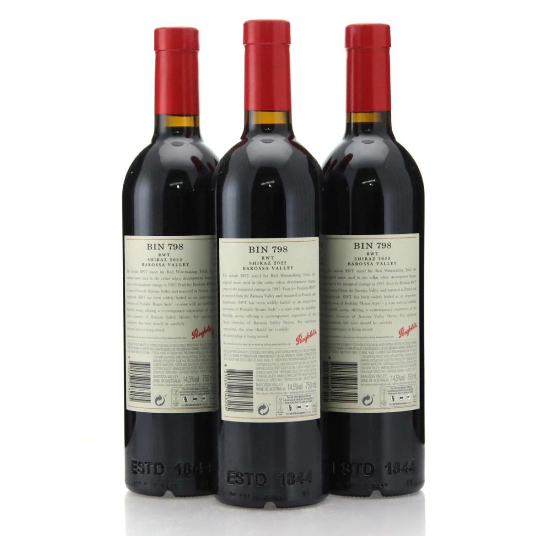 Image for Penfolds RWT Bin 798 Shiraz 2022 x 3