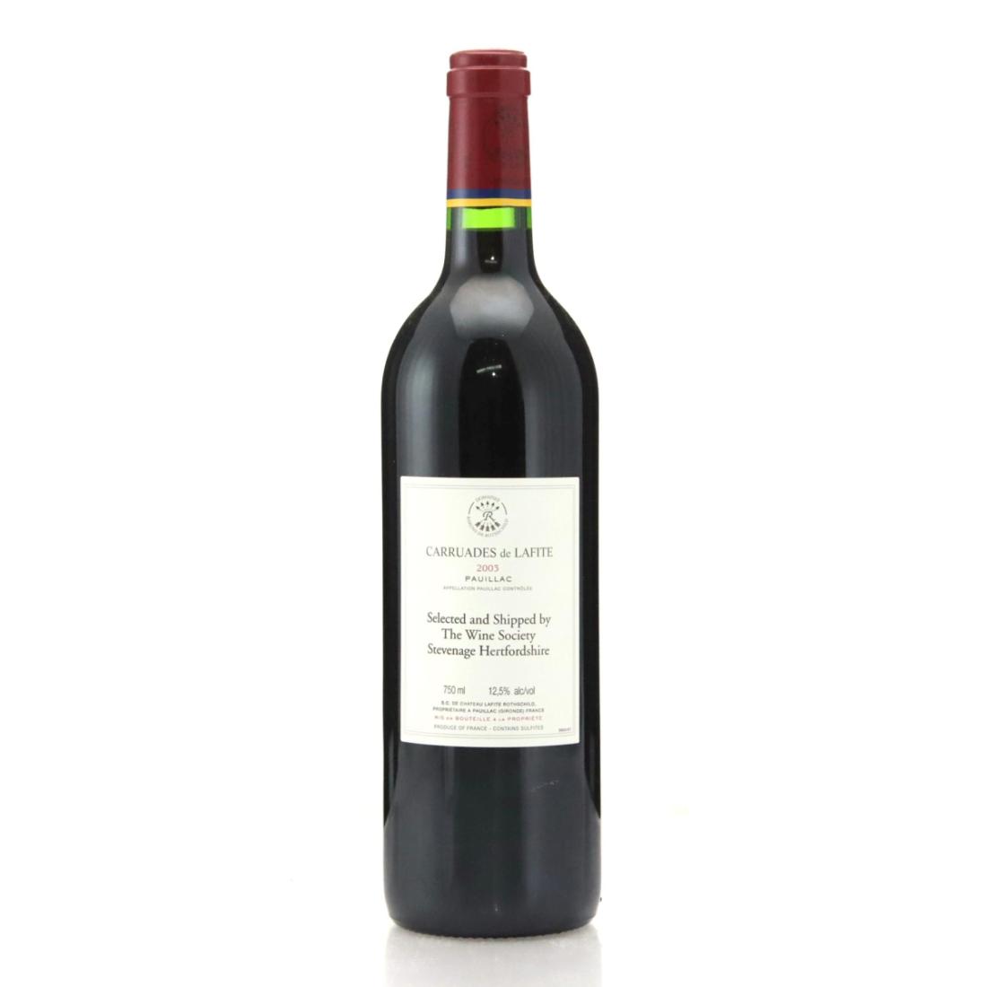 Image for Carruades de Lafite 2003
