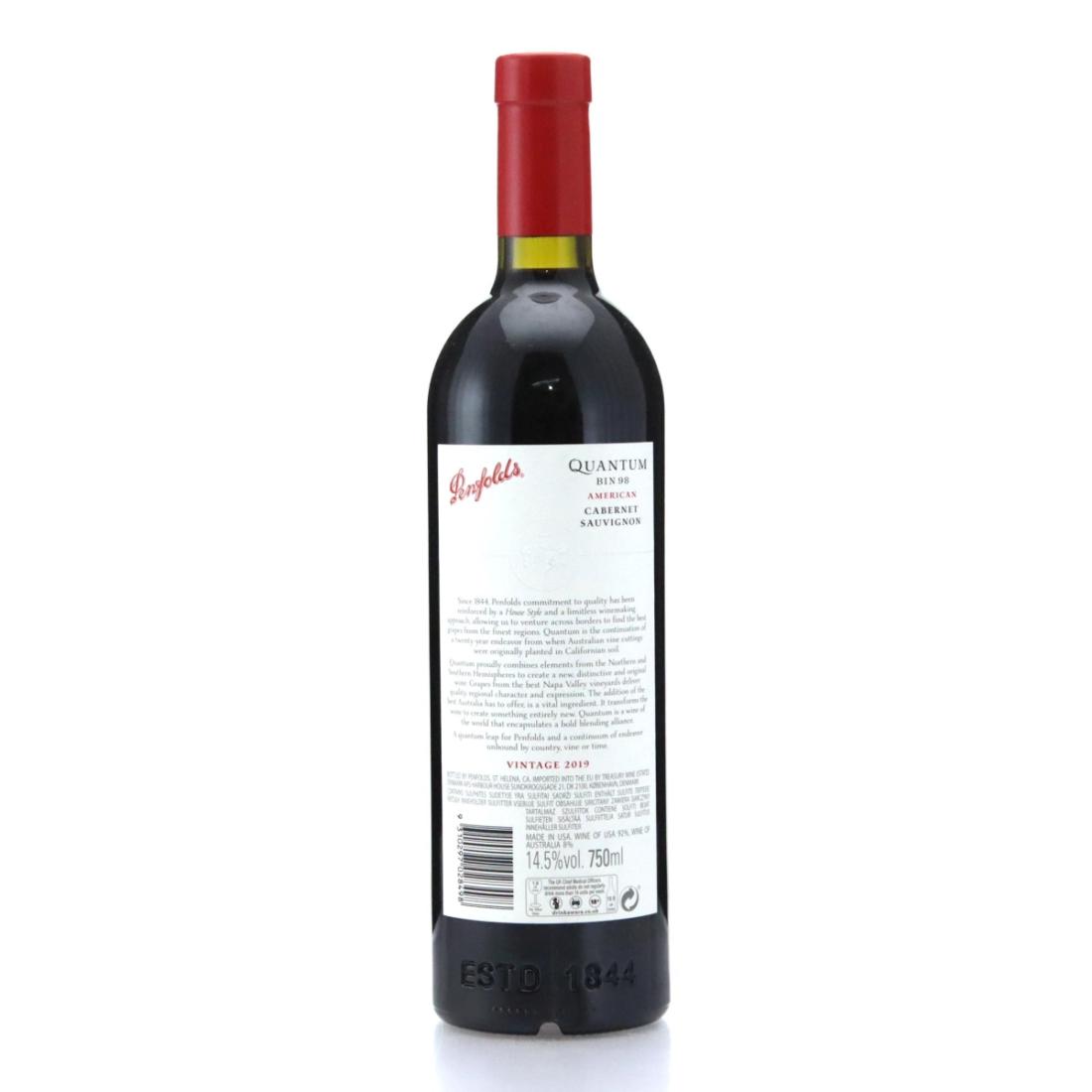 Image for Penfolds Quantum Bin 98 Wine of the World Cabernet Sauvignon 2019