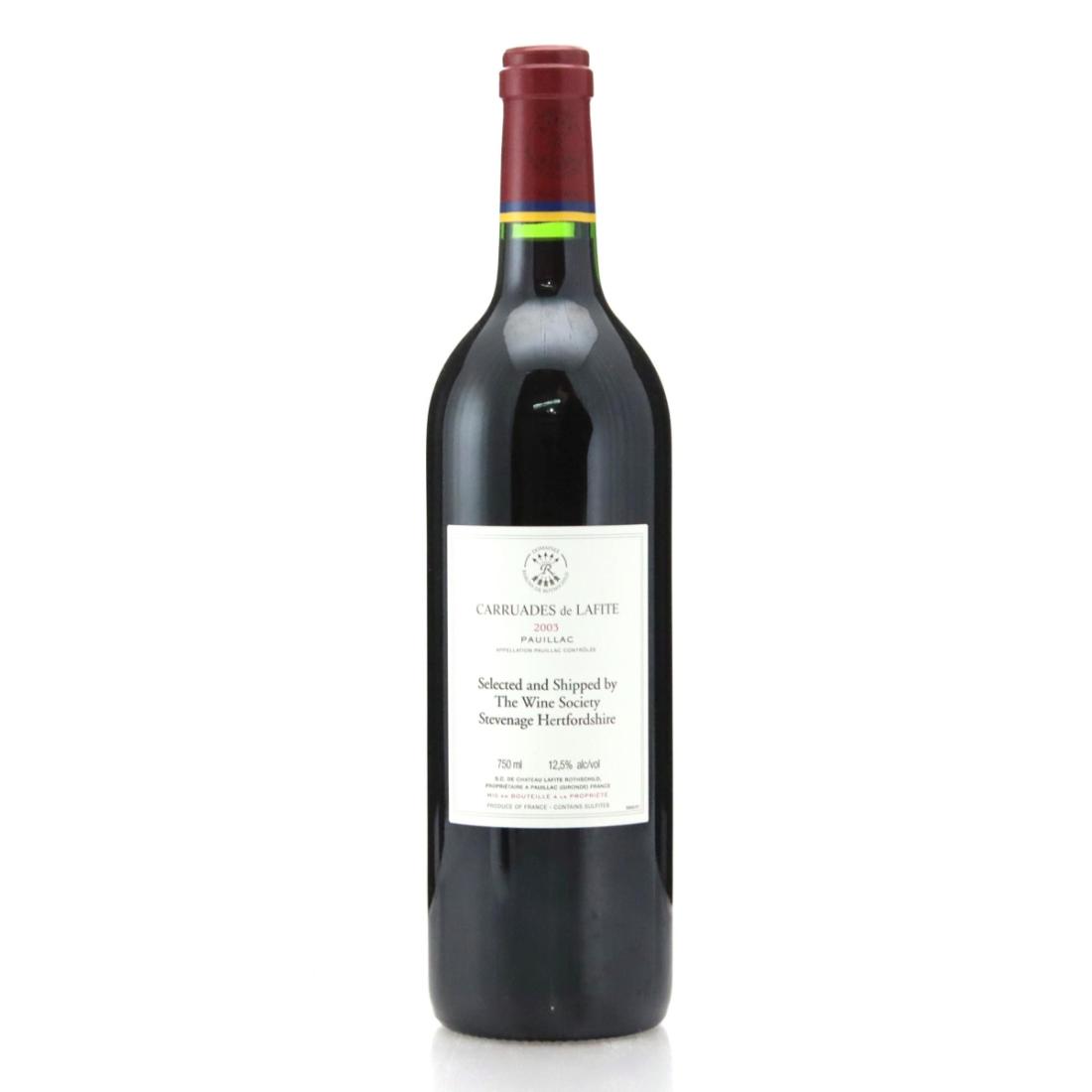 Image for Carruades de Lafite 2003